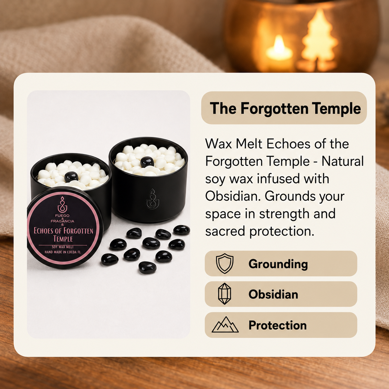 Wax Melt Echoes of the Forgotten Temple