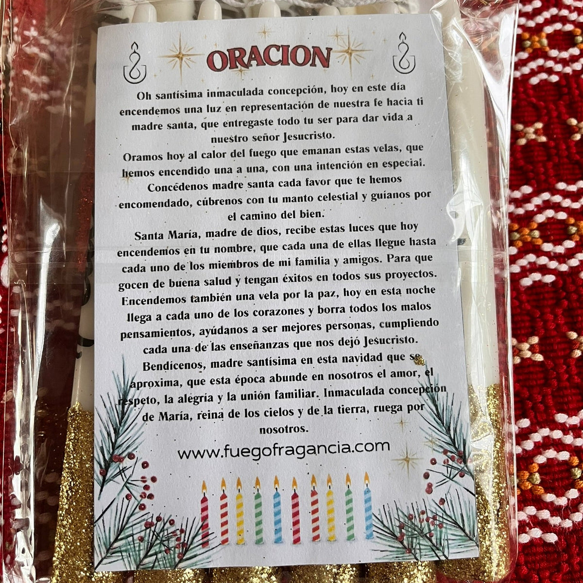 Set de Velas · Día de las Velitas
