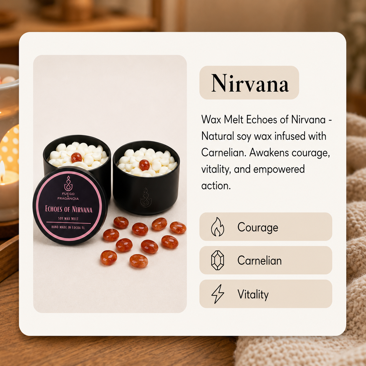 Wax Melt Echoes of Nirvana