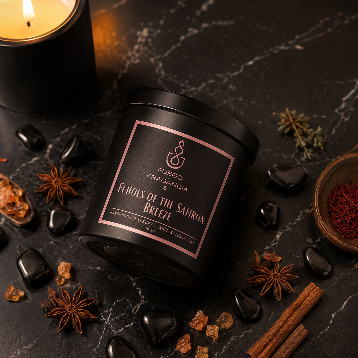 Candle Echoes of the Saffron Breeze
