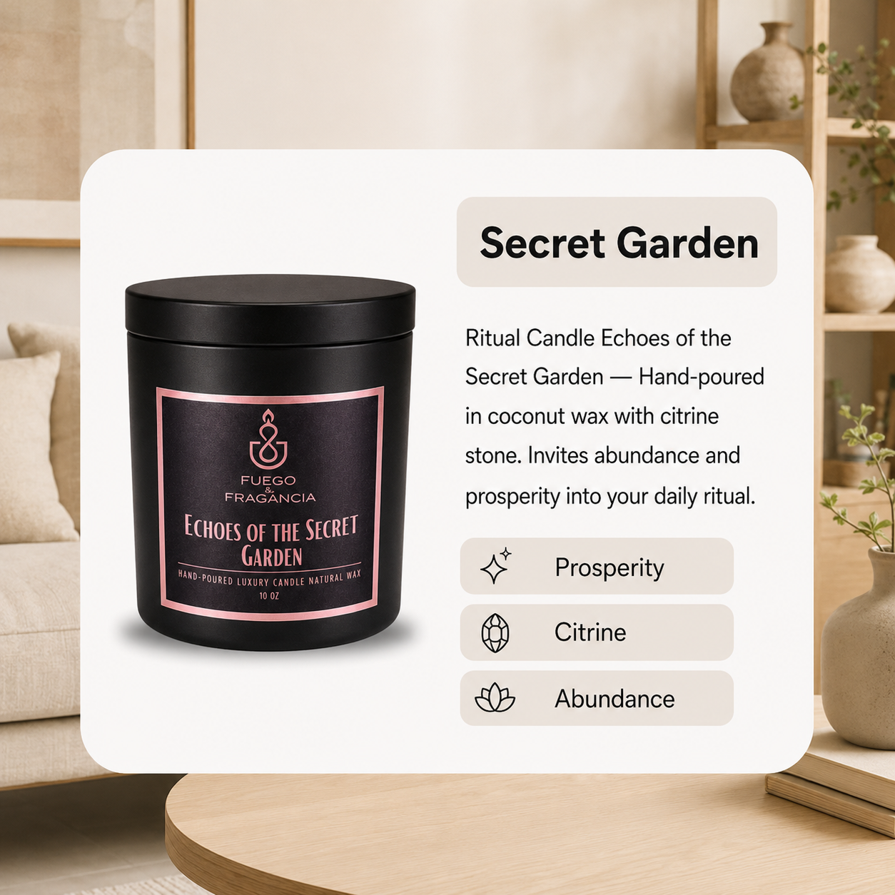 Candle Echoes of the Secret Garden