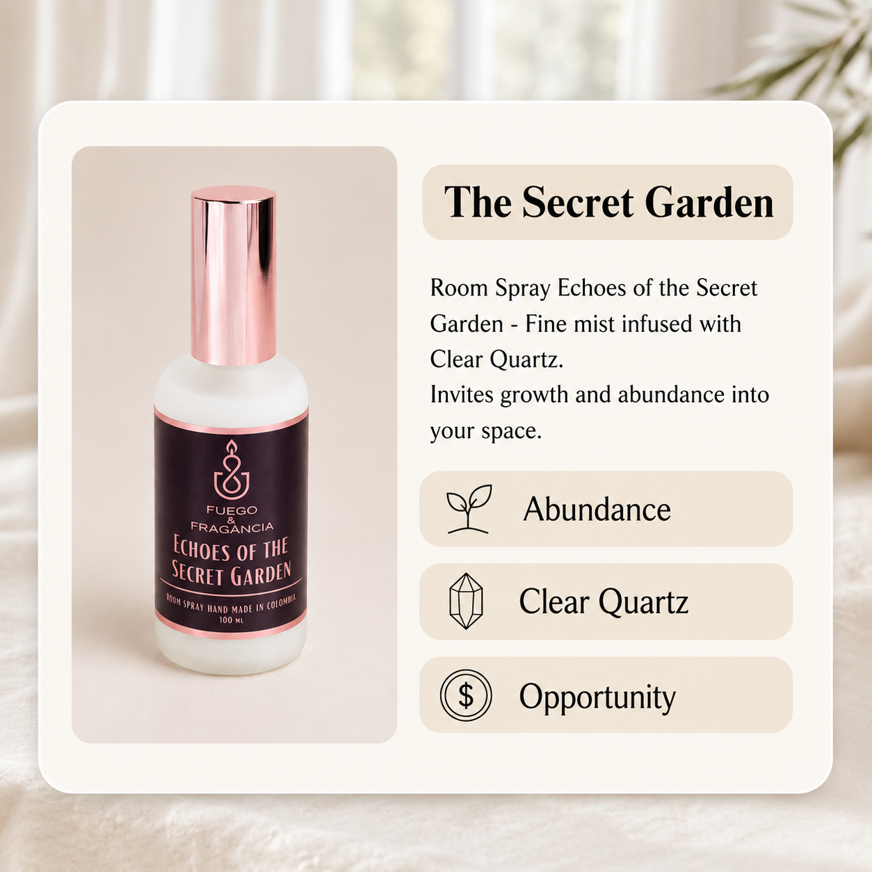 Room Spray Echoes of the Secret Garden